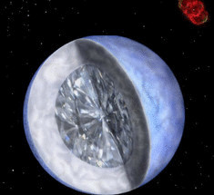 Астрономы обнажили в космосе гигантский алмаз размером с нашу планету