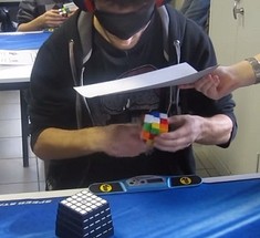Мировой рекорд по складыванию кубика Рубика вслепую + видео