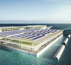 Испанские архитекторы представили проект плавающей фермы на солнечных батареях
