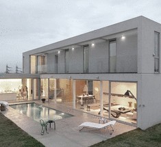 Бетон и стекло в едином проекте