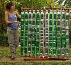  Солнечный водонагреватель из пластиковых бутылок