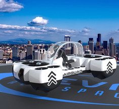 ﻿﻿ Представлена новая «летающая машина» - пассажирский коптер AirQuadOne