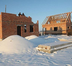 Строительство в зимний период - как сохранить качество
