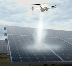 Новая система будет использовать дроны для очистки труднодоступных солнечных батарей