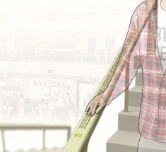 Лестничные поручни для слабовидящих