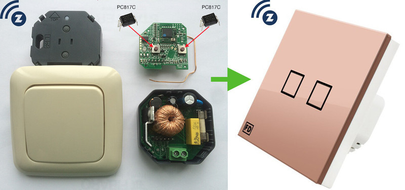Как сделать кнопочный радио выключатель сенсорным