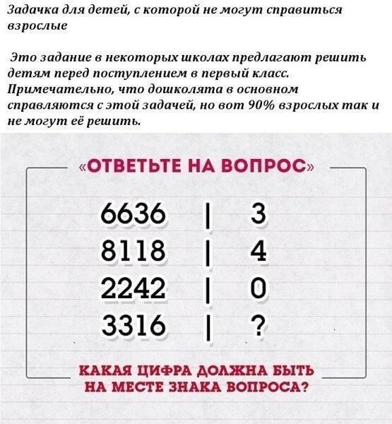 Задачи на нестандартность мышления