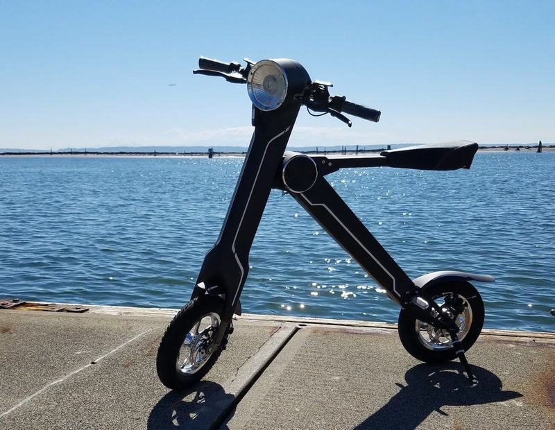 ScootMatic - электрический скутер, напоминающий велосипед