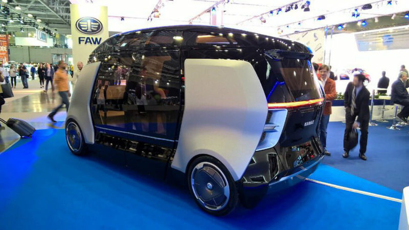 «КАМАЗ» представил прототип беспилотного микроавтобуса