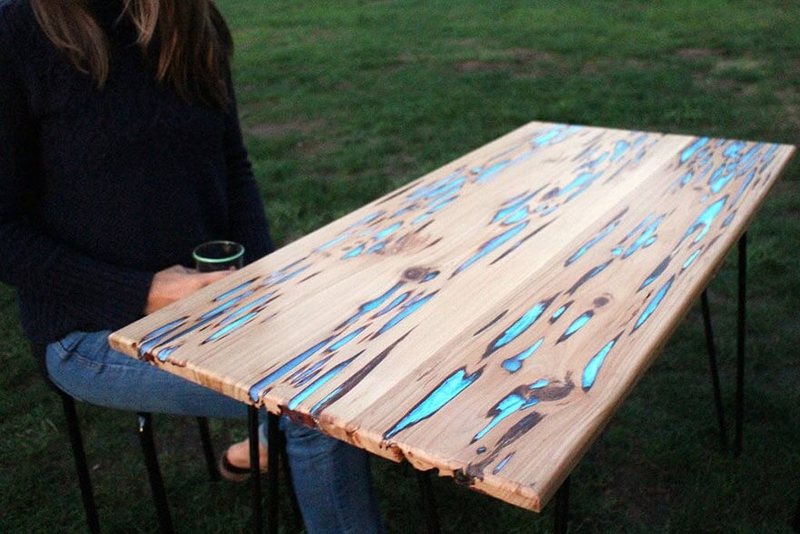 Удивительные деревянные столы 