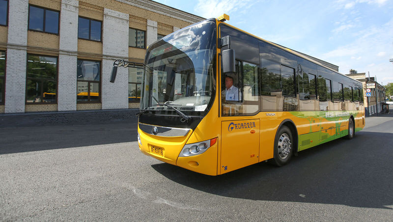 Китайский электробус Yutong вышел на испытания в Москве