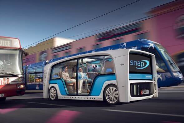 Rinspeed представила концепт беспилотного электробуса