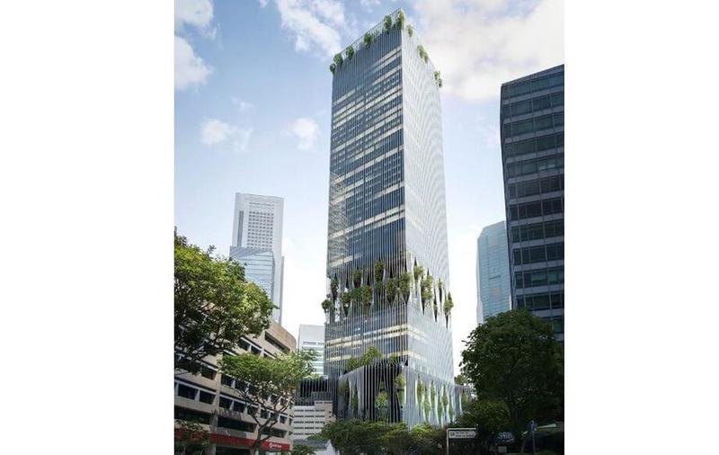 В Сингапуре построят «зеленый» небоскреб с деревьями на фасаде