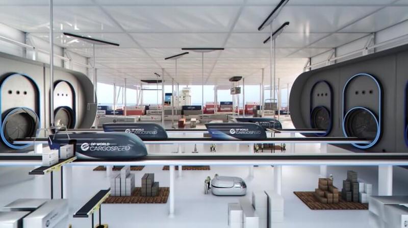 Технология Hyperloop ляжет в основу новой системы сверхскоростных грузоперевозок DP World Cargospeed