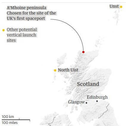 Удаленный шотландский полуостров станет космодромом