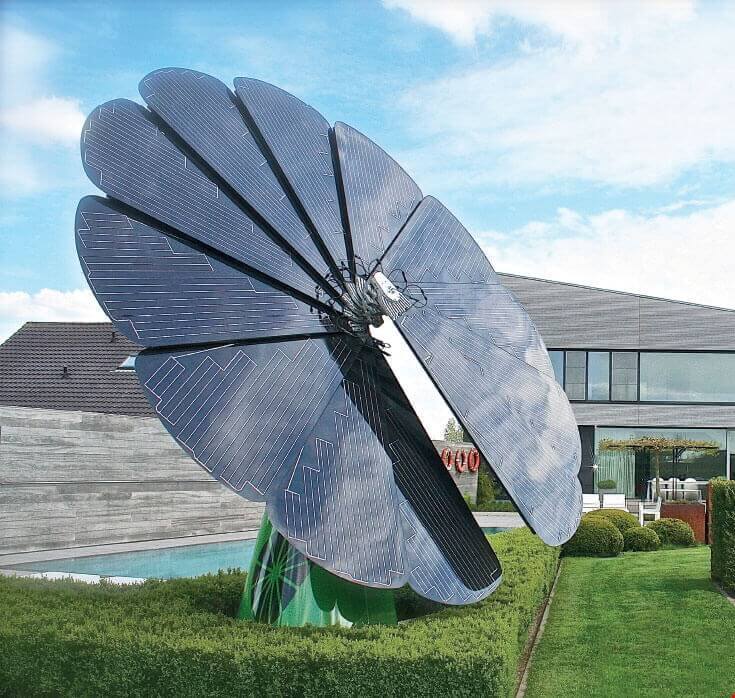 Солнечный цветок — энергоустановка для дома и электромобиля