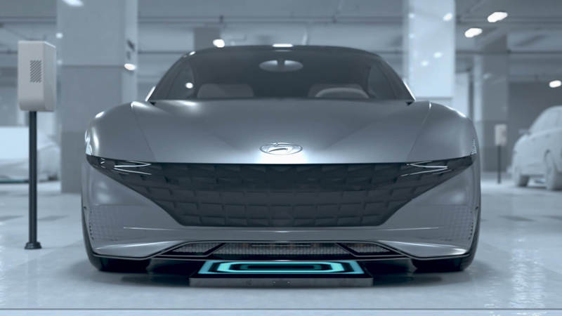 Hyundai motor group представила концепт беспроводной зарядки и автономной парковки