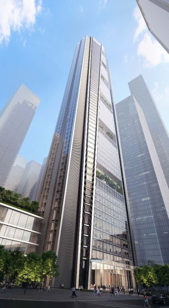 Новый проект Foster + Partners - собирающий дождевую воду небоскреб в Шеньжене