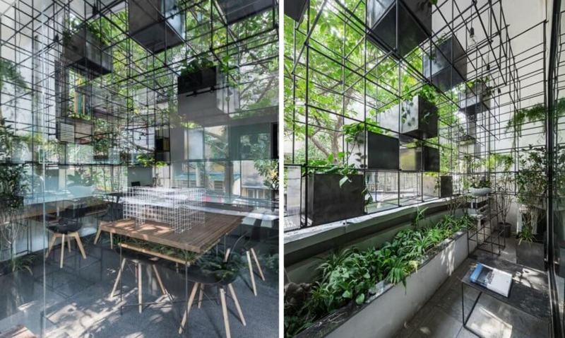 Способ оживления серых однообразных балконов в городской среде
