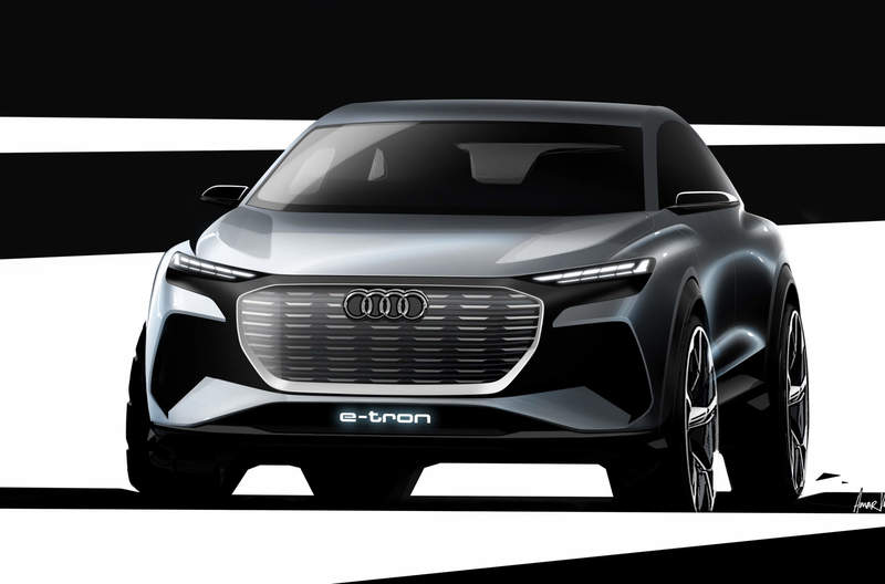 Audi показала первые изображения нового электрического кроссовера