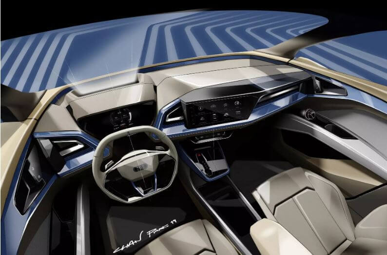 Audi показала первые изображения нового электрического кроссовера