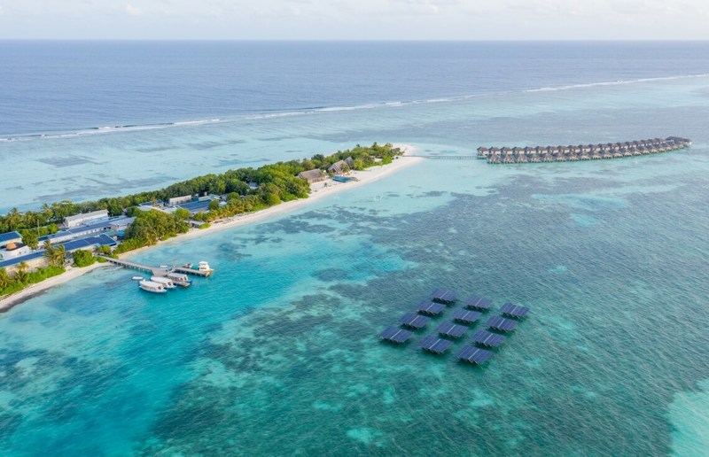 Крупнейшая в мире плавучая солнечная электростанция установлена на Мальдивах