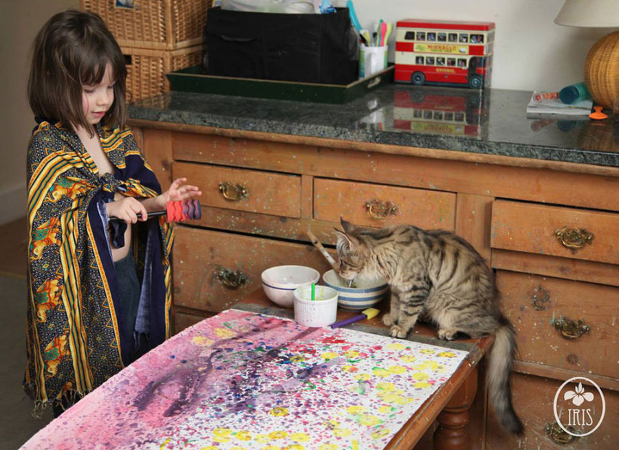 Картины Айрис Грейс, 5-летней девочки с экстраординарным талантом