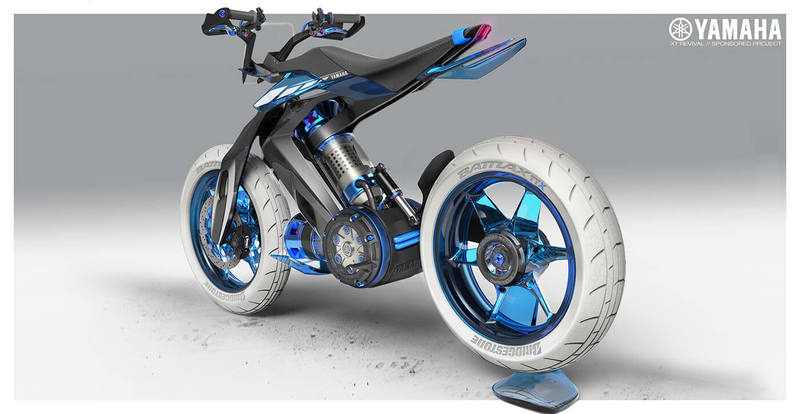 2025 Yamaha XT 500 H2O - концепт-байк, который работает на воде
