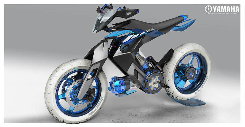 2025 Yamaha XT 500 H2O - концепт-байк, который работает на воде