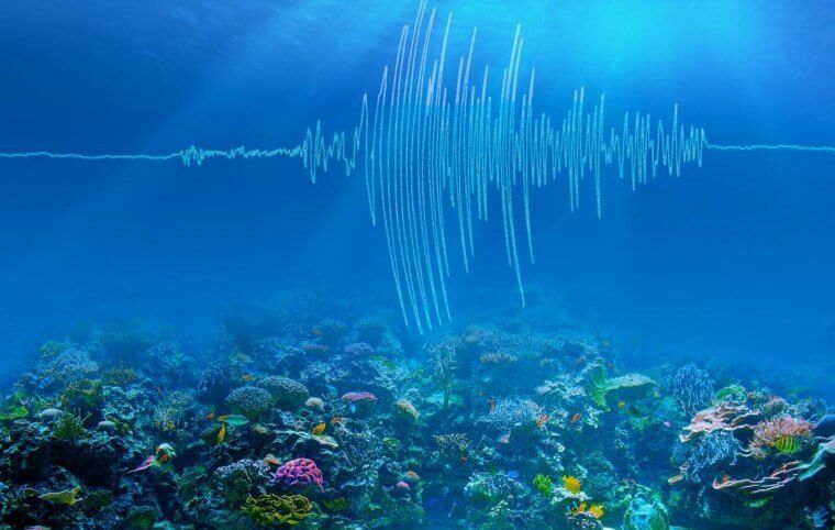 Измерение температуры океана путем измерения скорости проходящих через него звуковых волн