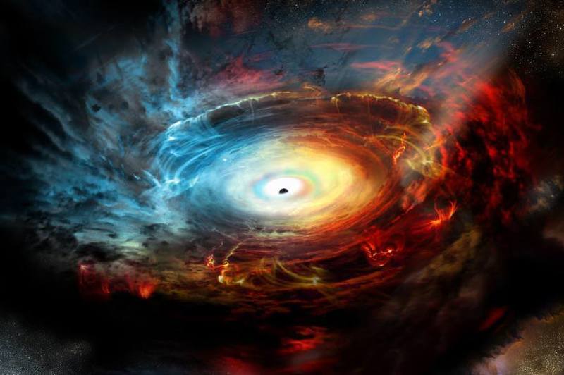 Вращение сверхмассивной черной дыры в Млечном Пути
