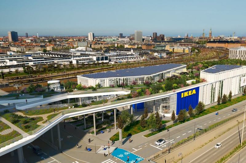 Энергоэффективный магазин Ikea задуман как зеленый лаунж для Копенгагена