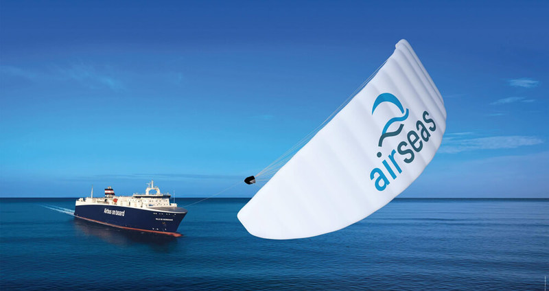 Airseas установила свой первый топливосберегающий автокайт на грузовом судне