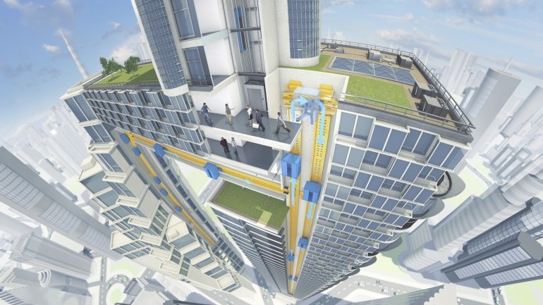 Немецкие инженеры создадут маглев-лифт, перемещающийся во всех направлениях