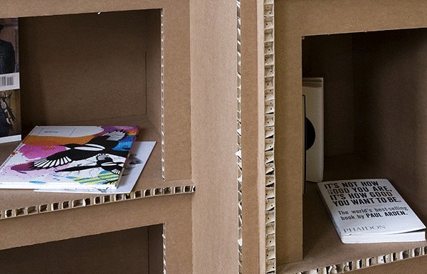  Без клея и шурупов — креативный офис из картона